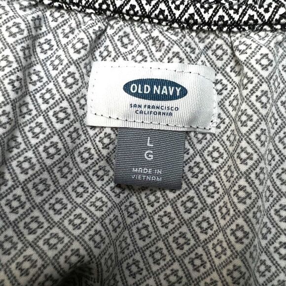 Old Navy Womens Blouson Sundress Sleeveless Geo Print Summer Lightweight Large - Picture 13 of 15
